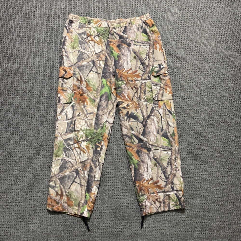 Real Tree Field‎ & Stream Xtra Camo Cargo Pants Men's XL No Scent Hunting